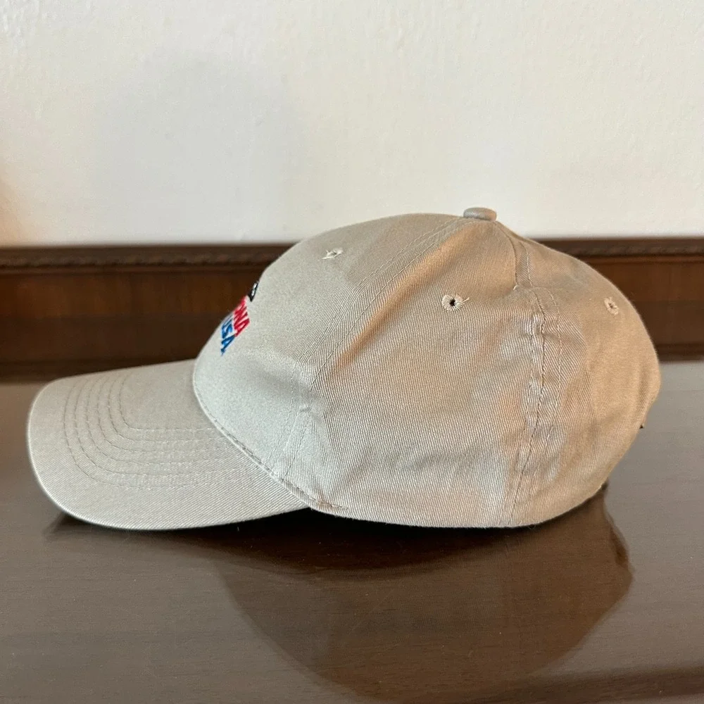 Vintage Daytona USA Khaki Racing Hat Adjustable‎ Seba Head Wear Cap